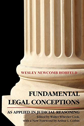 Beispielbild fr Fundamental Legal Conceptions as Applied in Judicial zum Verkauf von GF Books, Inc.