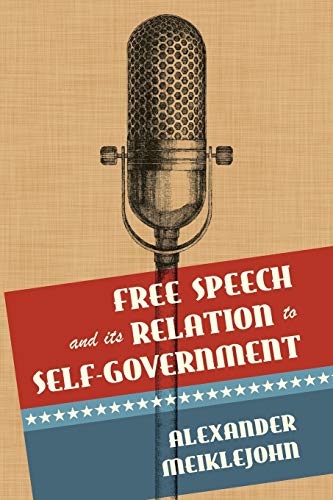 Immagine stock per Free Speech and Its Relation to Self-Government