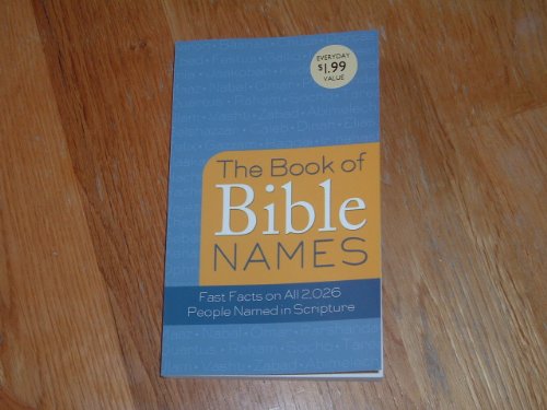 Stock image for The Book Of Bible Names Paperb for sale by SecondSale