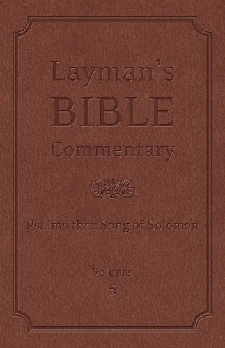 Stock image for Layman's Bible Commentary Vol. 5: Psalms thru Song of Songs for sale by HPB-Red