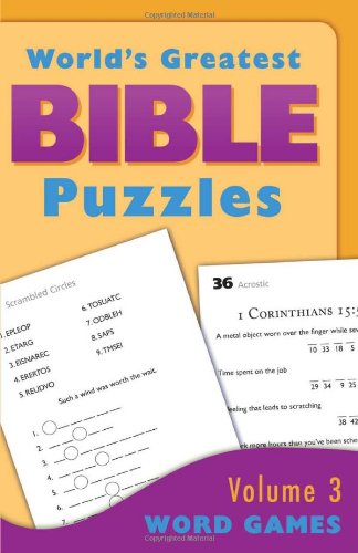 9781616269210: The World's Greatest Bible Puzzles--Volume 3 (Word Games)