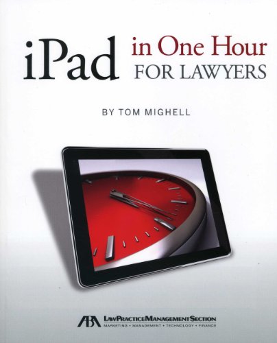 Beispielbild fr iPad in One Hour for Lawyers zum Verkauf von Buchpark