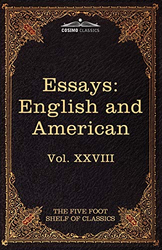 9781616401115: Essays: English and American (28) (Five Foot Shelf of Classics)