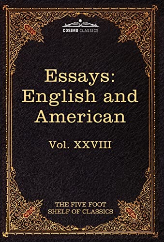 Stock image for Essays: English and American (28) (Five Foot Shelf of Classics) for sale by Lucky's Textbooks