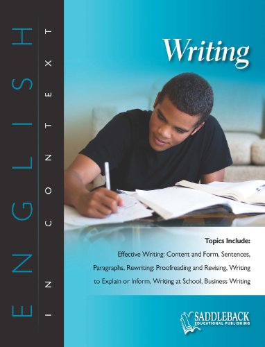 Writing- English in Context (9781616514013) by Saddleback Educational Publishing