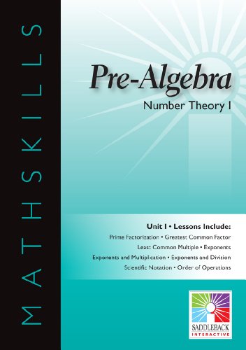 Number Theory I (9781616514617) by Saddleback Educational Publishing