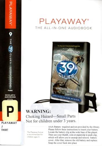 Beispielbild fr The 39 Clues, Book 9: Storm Warning [With Earbuds] (Playaway Children) zum Verkauf von The Yard Sale Store