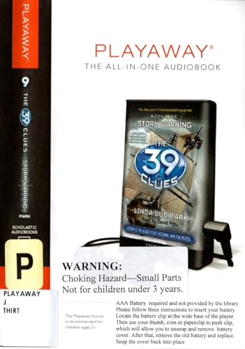 Stock image for The 39 Clues, Book 9: Storm Warning [With Earbuds] (Playaway Children) for sale by The Yard Sale Store