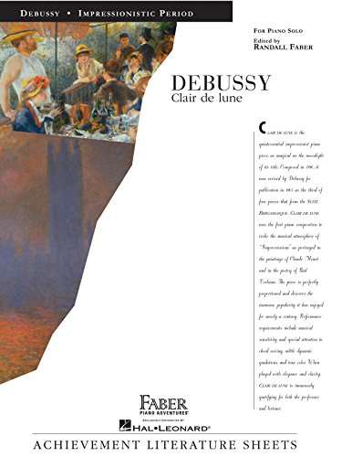 Imagen de archivo de DEBUSSY CLAIR DE LUNE PIANO SOLO Format: Softcover a la venta por INDOO