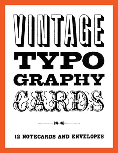 9781616891466: Vintage Typography Cards (12 Notecards and Envelopes) /anglais