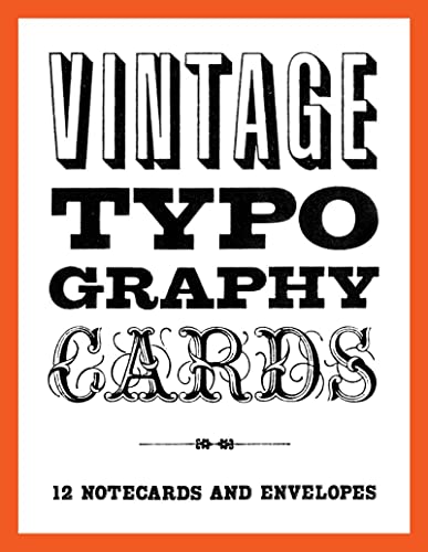 Vintage Typography Notecards (9781616891466) by Princeton Architectural Press