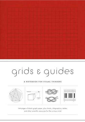 Stock image for Grids & Guides (Red): A Notebook for Visual Thinkers (stylish clothbound journal for design, architecture, and creative professionals and students) for sale by SecondSale