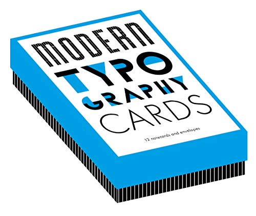 9781616896485: Modern Typography Notecards: 12 Notecards and Envelopes
