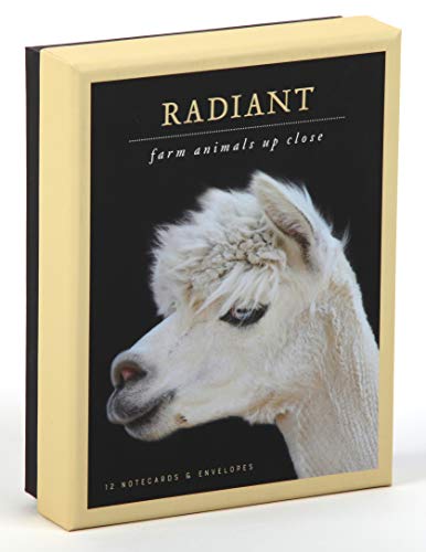 9781616898441: Radiant Notecards: Farm Animals Up Close (12 notecards for animal lovers, photographs of llamas, goats, cows, goats, pigs, peacocks and more, 12 envelopes)