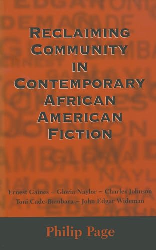 9781617038433: Reclaiming Community in Contemporary African American Fiction