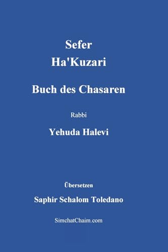 Stock image for Sefer Ha'Kuzari - Buch des Chasaren for sale by GreatBookPrices