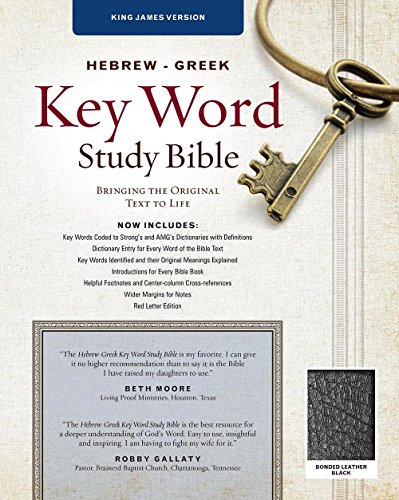 The Hebrew-Greek Key Word Study Bible: KJV Edition, Black Bonded Leather Thumb-Indexed Spiros Zodhiates Editor