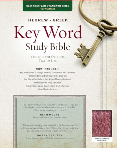 Beispielbild fr The Hebrew-greek Key Word Study Bible: King James Version, Burgundy, Bonded Leather, Thumb-indexed With Ribbon Marker zum Verkauf von Revaluation Books