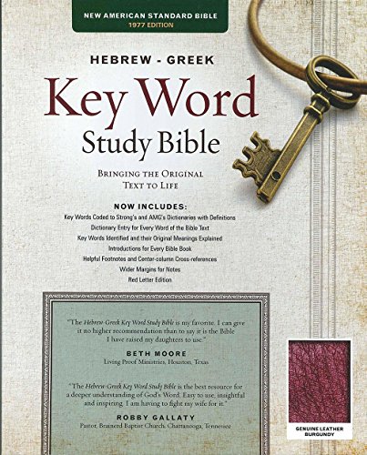 Beispielbild fr The Hebrew-greek Key Word Study Bible: New American Standard Bible, Burgundy, Genuine Leather, Thumb-indexed With Ribbon Marker zum Verkauf von Revaluation Books