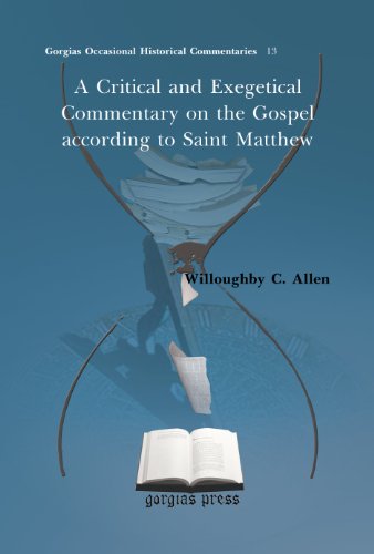 9781617197413: A Critical and Exegetical Commentary on the Gospel According to Saint Matthew