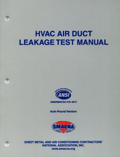 Beispielbild fr HVAC Air Duct Leakage Test Manual zum Verkauf von Revaluation Books