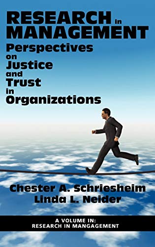 Imagen de archivo de Research in Management: Perspectives on Justice and Trust in Organizations (Hc) a la venta por Lucky's Textbooks