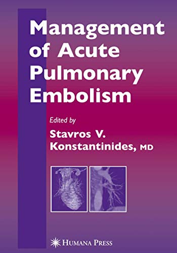 9781617376924: Management of Acute Pulmonary Embolism (Contemporary Cardiology)