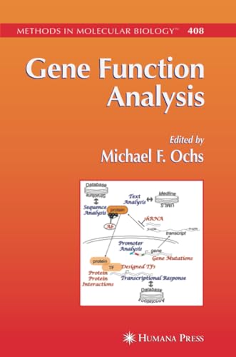 9781617377488: Gene Function Analysis: 408 (Methods in Molecular Biology)