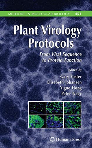9781617377945: Plant Virology Protocols: From Viral Sequence to Protein Function (Methods in Molecular Biology): 451