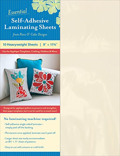 9781617451270: Essential Self-adhesive Laminating Sheets: Use for Applique Templates, Crafting, Hobbies & More: Heavyweight Sheets 9