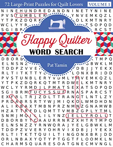 Stock image for Happy Quilter Word Search: 72 Large Print Puzzles for Quilt Lovers for sale by Front Cover Books
