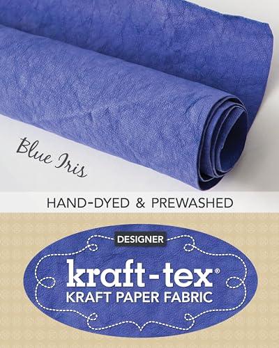 Stock image for kraft-tex Blue Iris Hand-Dyed & Prewashed: Kraft Paper Fabric, 18.5" x 28.5" Roll (kraft-tex Designer) for sale by Ria Christie Collections
