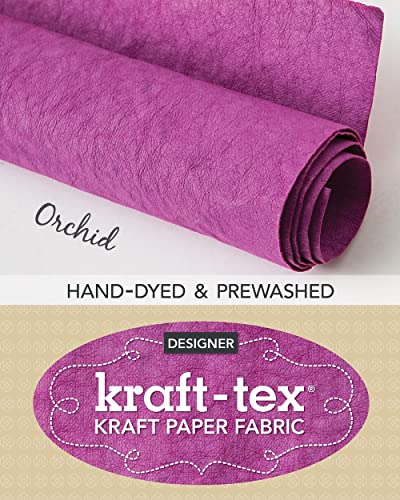 Stock image for kraft-tex Orchid Hand-Dyed & Prewashed: Kraft Paper Fabric, 18.5" x 28.5" Roll (kraft-tex Designer) for sale by GF Books, Inc.