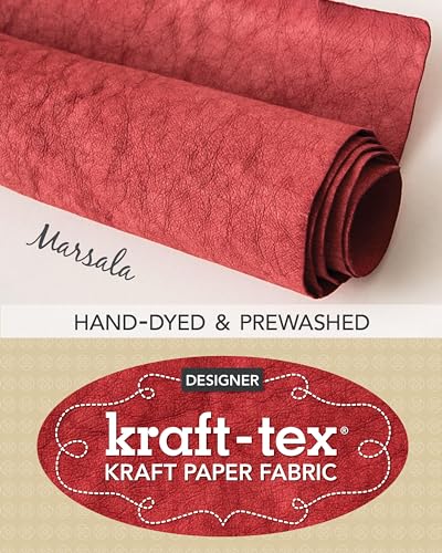 Stock image for kraft-tex Marsala Hand-Dyed & Prewashed: Kraft Paper Fabric, 18.5" x 28.5" Roll (kraft-tex Designer) for sale by GF Books, Inc.