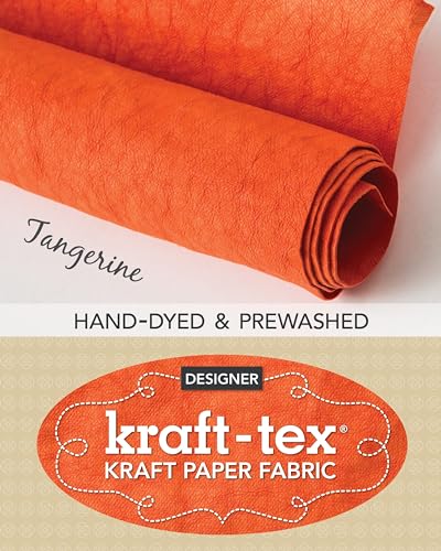 Stock image for Kraft-tex Designer Tangerine Tango: Pre-washed Roll for sale by Ria Christie Collections