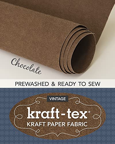 Stock image for kraft-tex Roll Chocolate Prewashed Ready to Sew: Kraft Paper Fabric, 18.5 x 28.5 Roll (kraft-tex Vintage) for sale by Book Outpost