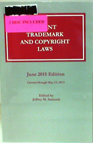 Beispielbild fr Patent, Trademark and Copyright Laws : June 2015 zum Verkauf von Better World Books