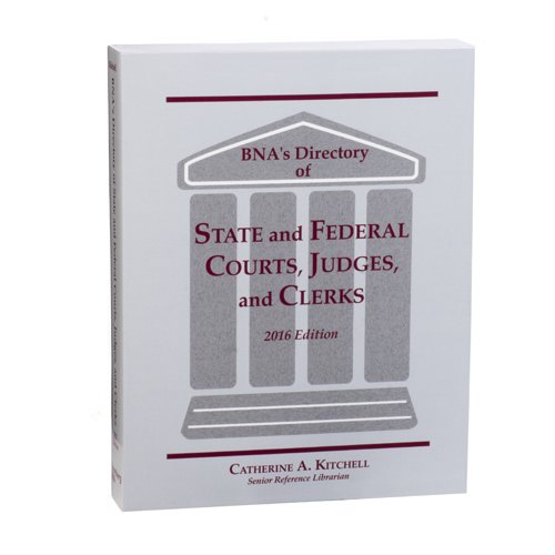 9781617467066: Directory of State and Federal Courts, Judges and Clerks 2016