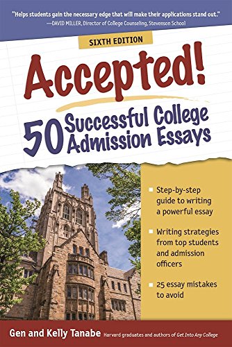 Beispielbild fr Accepted! 50 Successful College Admission Essays zum Verkauf von Better World Books