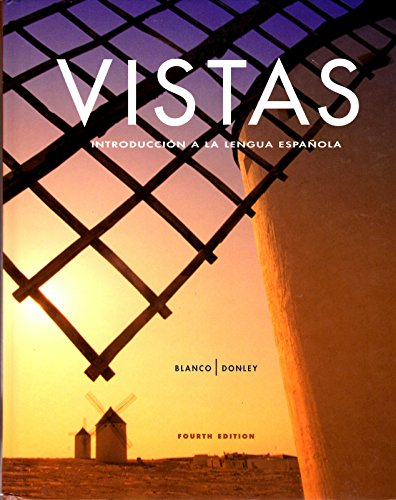 Stock image for Vistas Introduccion A La Lengua Espanola, Student Edition, Supersite Student Access Code, 9781617670596, 1617670596, 2012 for sale by Gulf Coast Books