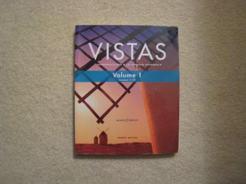 Stock image for Vistas 4e SE V1(1-10) + SSPlus(SS and WSAM and VTxt)(12M) for sale by HPB-Red