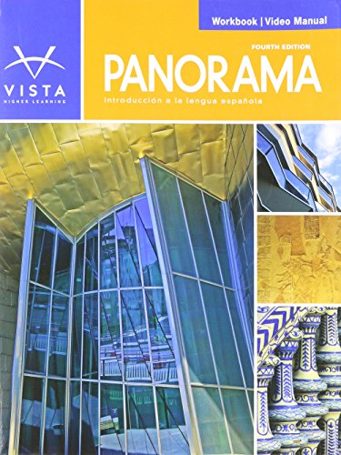 Imagen de archivo de Panorama 4th Edition Workbook/Video Manual (Panorama) a la venta por Your Online Bookstore