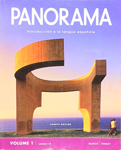 Stock image for Panorama, 4th Ed, Student Edition Vol 1. (Lessons 1-8) and Supersite Plus Code for sale by KuleliBooks