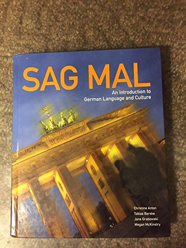 9781617679483: Title: Sag Mal A Introduction to German Language and Cult