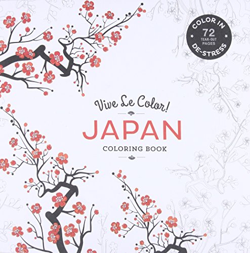 9781617691812: Vive Le Color! Japan (Coloring Book): Color In; De-Stress (72 Tear-Out Pages)