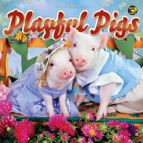 Imagen de archivo de 2014 Playful Pigs Mini Calendar a la venta por Hawking Books