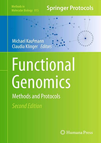 Stock image for Functional Genomics: Methods and Protocols (Methods in Molecular Biology, 815) for sale by Books From California