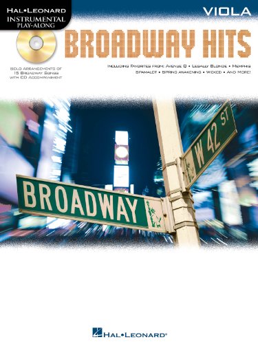 Stock image for Instrumental PlayAlong: Broadway Hits for Viola(Book & CD) (Hal Leonard Instrumental Play-along) for sale by Learnearly Books