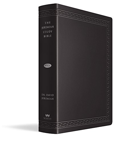 Beispielbild fr The Jeremiah Study Bible, NKJV Large Print Edition, Black LeatherLuxe: What It Says. What It Means. What It Means for You. zum Verkauf von Greenway