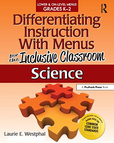 9781618210333: Differentiating Instruction With Menus for the Inclusive Classroom: Science: Lower & On-level Menus Grades K-2